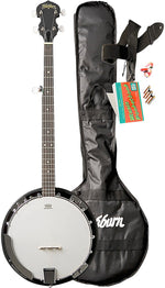 Washburn B8K-A-U Banjo Pack - Includes Gigbag, Strap, Pitchpipe, Picks and Book!