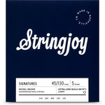 Stringjoy Rangers (45-130) 5-String Long Scale Stainless Steel Bass Guitar Strings - Light