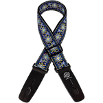 Lock-It Straps 2\" Jacquard Guitar Strap - Blue Chill
