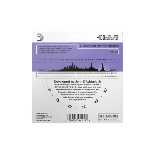 D'ADDARIO EJ13 (CUSTOM LIGHT) - 11-52 2