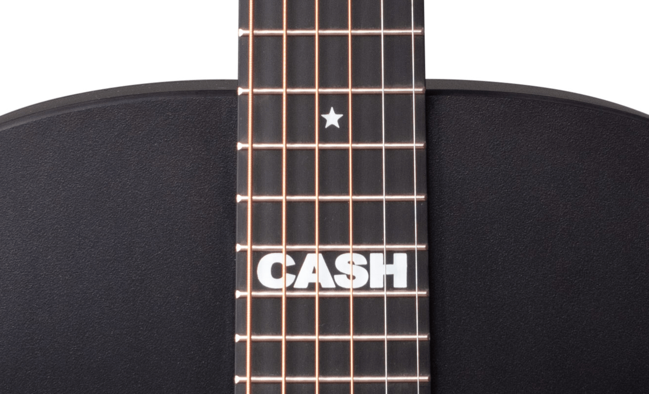 Martin DX Johnny Cash Acoustic Electric Guitar - Satin Black 4