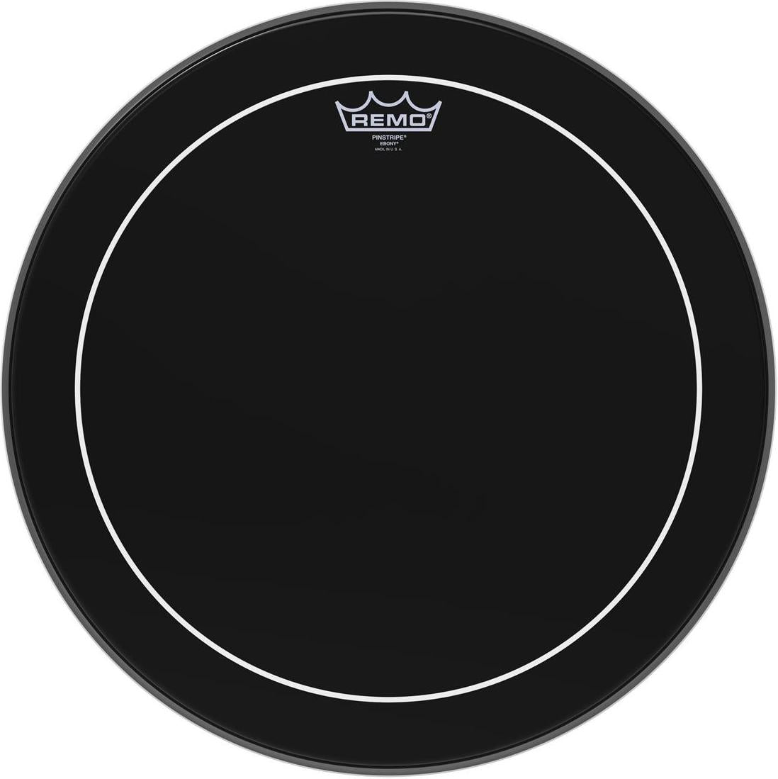Remo 18\" ES0618PS Ebony Pinstripe Drum Head