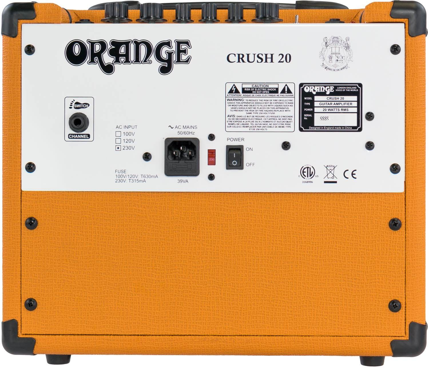 Orange Crush20 20-Watt Combo Guitar Amp 4