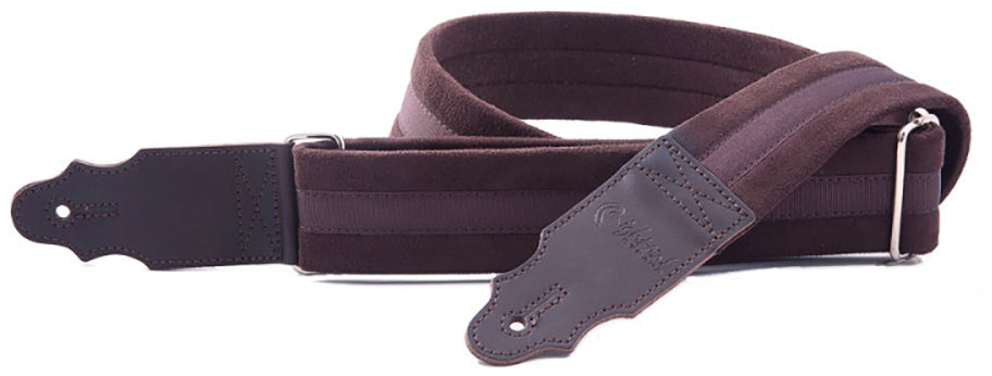 RightOn! SIMPLE Guitar Strap (Plain Brown)