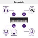 Yamaha PSREW320 76-Key Portable Keyboard - With AC Adapter 4