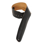 Levy's M4-BLK 3.5-Inch Leather Guitar Strap (Black) 3