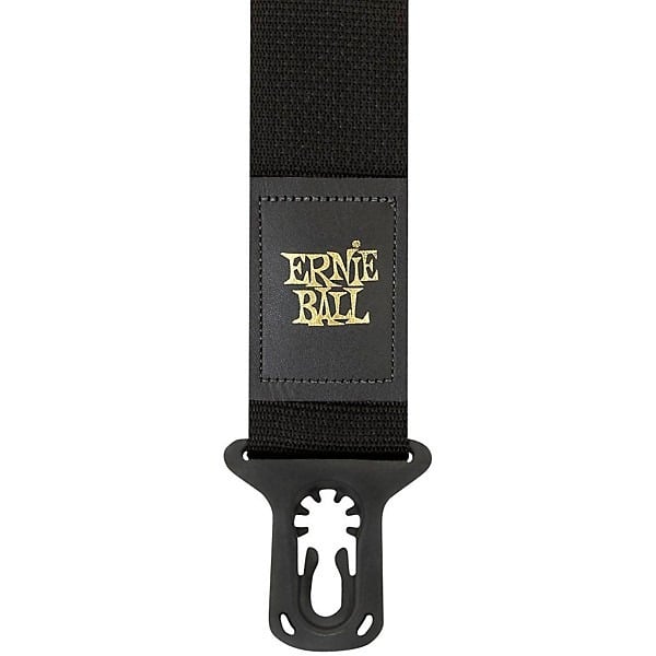 Ernie Ball P04056 2\" Polypro Polylock Guitar/Bass Strap - Black 2