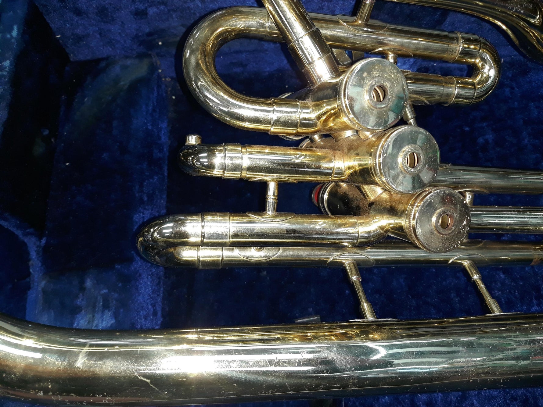 Used F.A. Reynolds 3-Valve Brass Baritone Horn - Brass Body With Nickel-Silver Trim 3