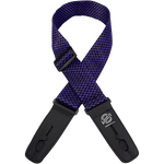 Lock-It Straps 2\" Poly Pro Guitar Strap - Purple Checker