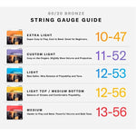 D'addario EJ10 80/20 Bronze 10-47 Acoustic Guitar Strings - Extra Light 3