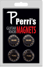 Perri GNM-03 Guitar Knob Magnet Black [pack of 4]