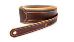 Taylor Ascension 3\" Cordovan Leather Guitar Strap - Black/Butterscotch 4