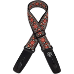 Lock-It Straps 2\" Jacquard Guitar Strap - Chestnut Bay