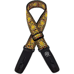 Lock-It Straps 2\" Jacquard Guitar Strap - Lemon Chill