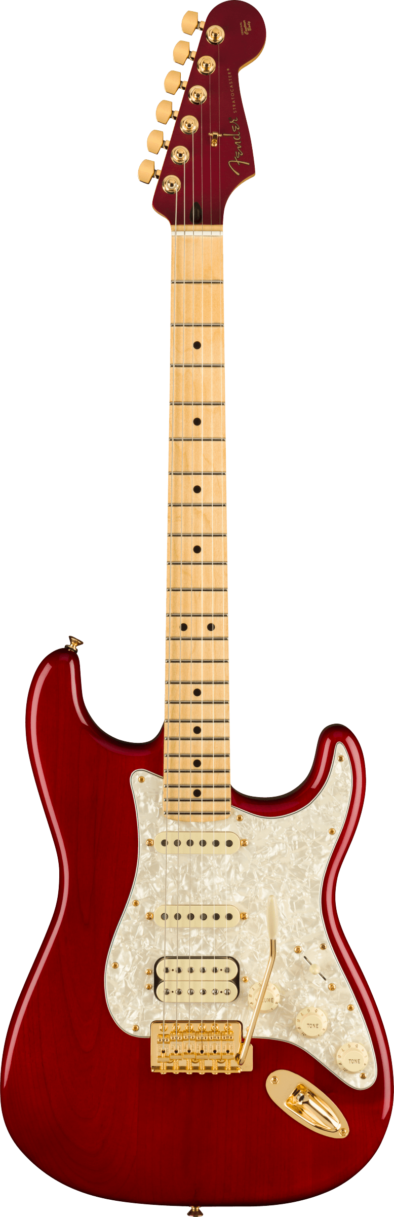 Fender Tash Sultana Stratocaster with Gig Bag (Maple/Transparent Cherry) 2