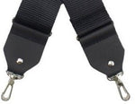Henry Heller 2\" Thick Pro Grade Banjo Strap - Black With Metal Clasps 2