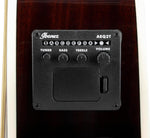 Ibanez AEG7 Left-Handed Acoustic Electric Guitar - Dark Violin Sunburst 2