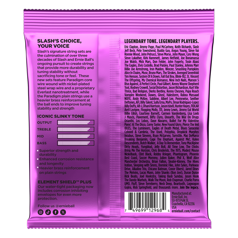 Ernie Ball 2200 Slash Signature Power Slinky Electric Guitar Strings - .011-.048 2