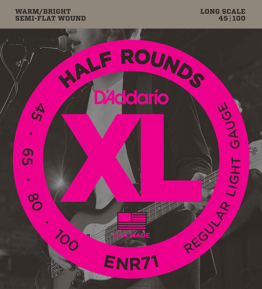 D'Addario ENR71 Half-Round Bass String Set (45-100)