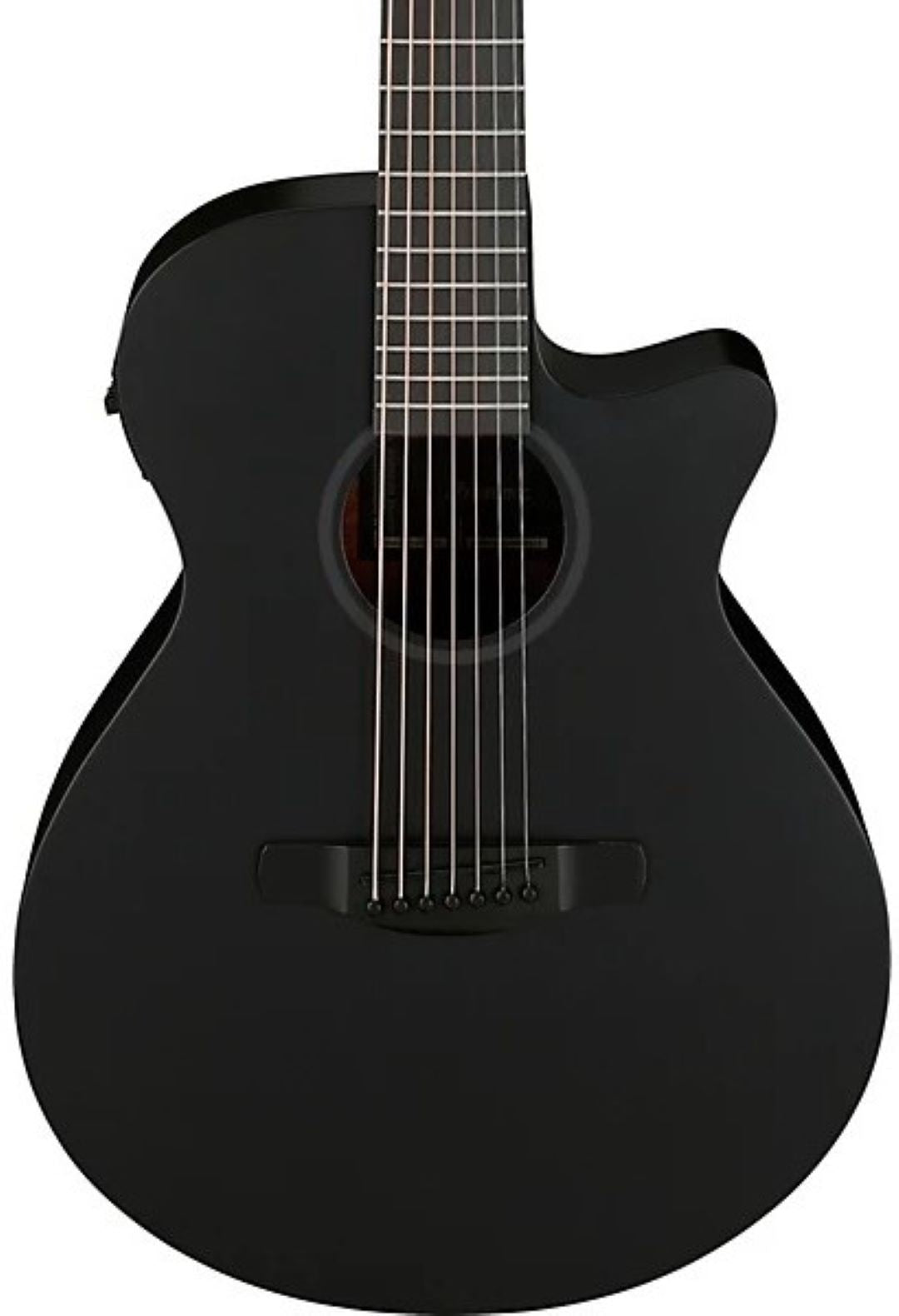 Ibanez AEG721 7-String Acoustic Electric Guitar - Black Out