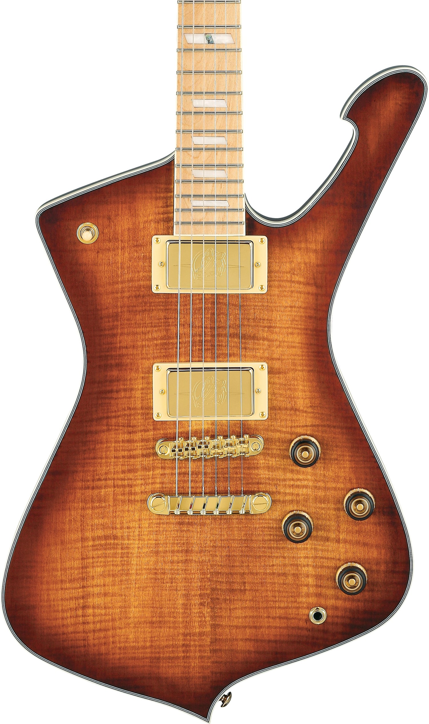 Ibanez IC420MFMCML Iceman Electric Guitar - Caramel Burst Low Gloss
