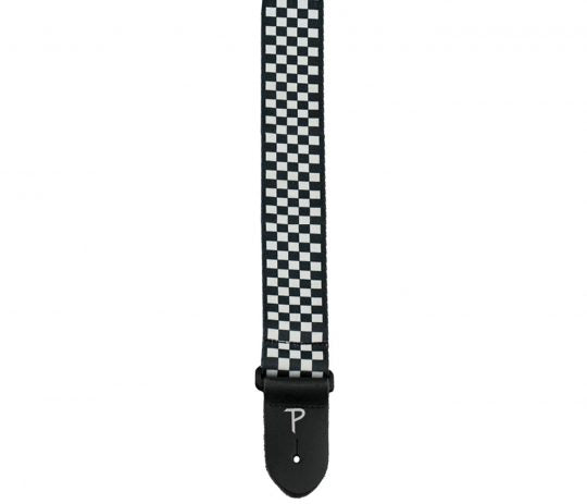 Perri LPCP-591 2-Inch Poly Black & White Checkered Strap