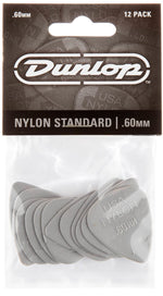 Dunlop Standard Nylon Pick 12-Pack (Light Grey .60)