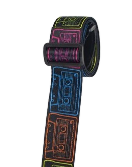 Henry Heller 2\" Artist Series Sublimation Guitar Strap - Cassettes 2