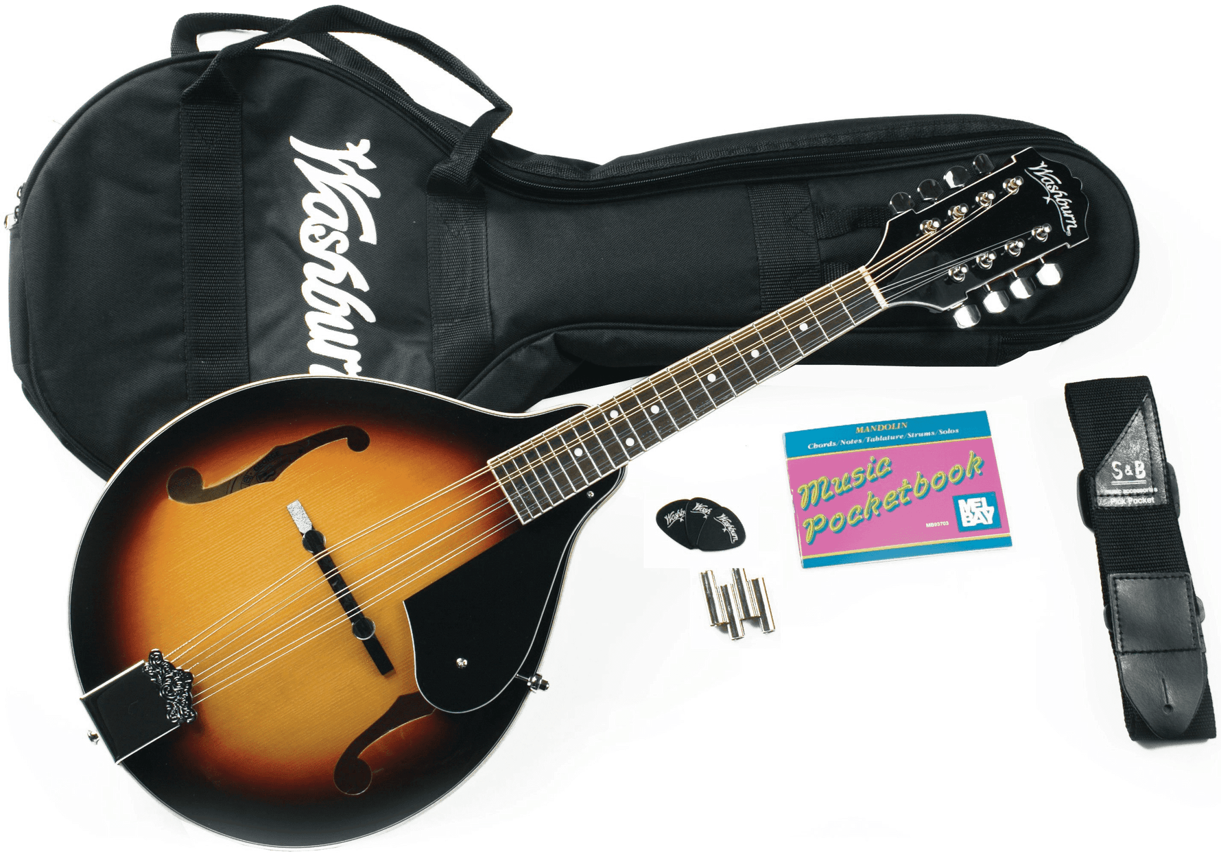 Washburn M1K-A-U Mandolin Pack (Tobacco Sunburst) 2
