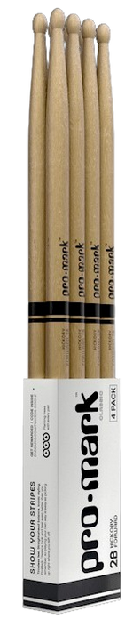 Promark TX2BW-4P Forward 2B Hickory Wood Tip - 4 Pack