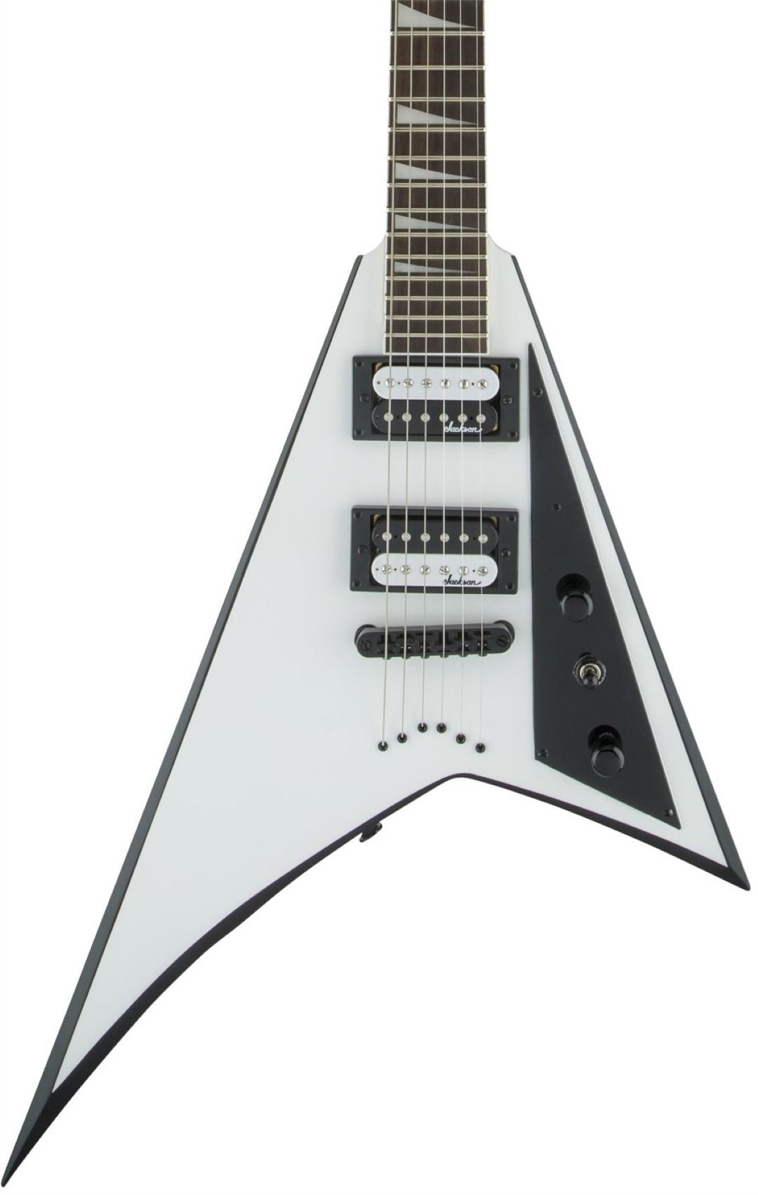 Jackson JS32T RR Rhoads HT Electric Guitar - White With Black Bevels