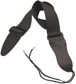 On-Stage 2\" Black Poly Nylon Guitar Strap