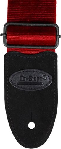 Onstage GSA20RD Seatbelt Guitar Strap (Red)