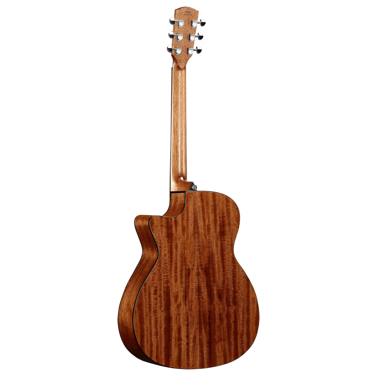 Alvarez AG60CE Grand Auditorium Acoustic Electric Guitar - Natural, back view