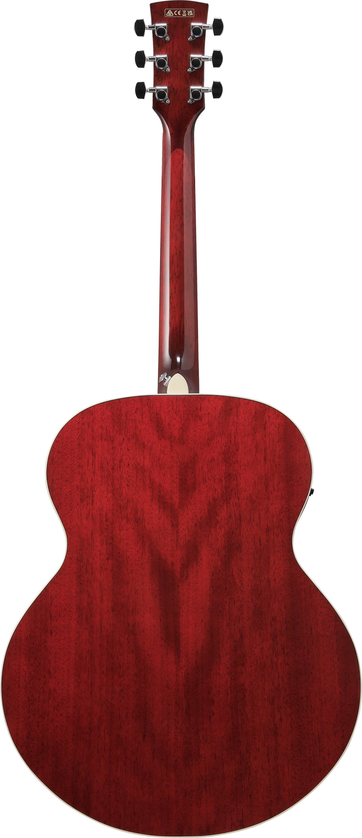 Ibanez AJ70M1EWR Acoustic Electric Guitar - Wine Red High Gloss 7