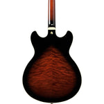 Ibanez Artcore Expressionist AS93QMSP Semi Hollow Electric Guitar - Dark Brown Sunburst 6
