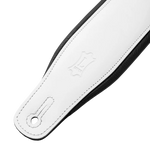 Levys M26PD 3\" Wide Top Grain Leather Guitar Strap - Panda 3