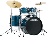 Tama Imperialstar 5 Piece Drum Set - Hairline Blue