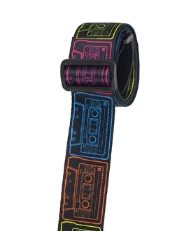 Henry Heller 2\" Artist Series Sublimation Guitar Strap - Cassettes 2
