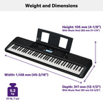 Yamaha PSREW320 76-Key Portable Keyboard - With AC Adapter 2