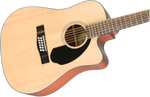 Fender CD-60SCE Acoustic-Electric Dreadnought 12-String Guitar Natural three-quarter front view