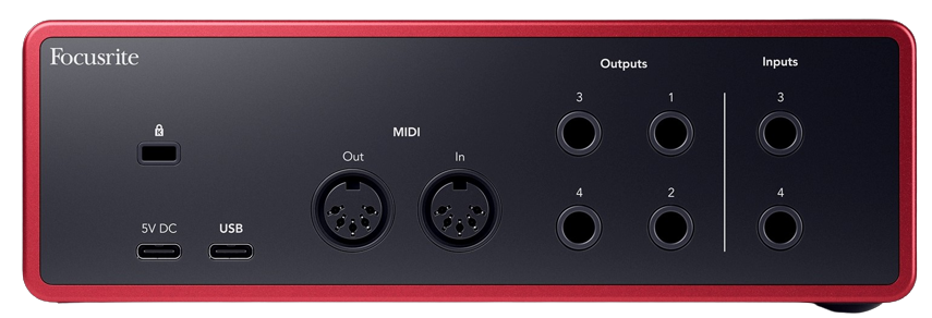 Focusrite Scarlett 4i4 4th Gen USB Audio Interface 5