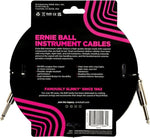 Ernie Ball 18ft Straight/Straight Braided Instrument Cable - Purple/Black 2