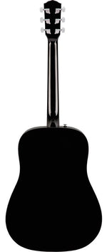 Fender CD-60S Dreadnought Acoustic Guitar Walnut Fingerboard Black back view