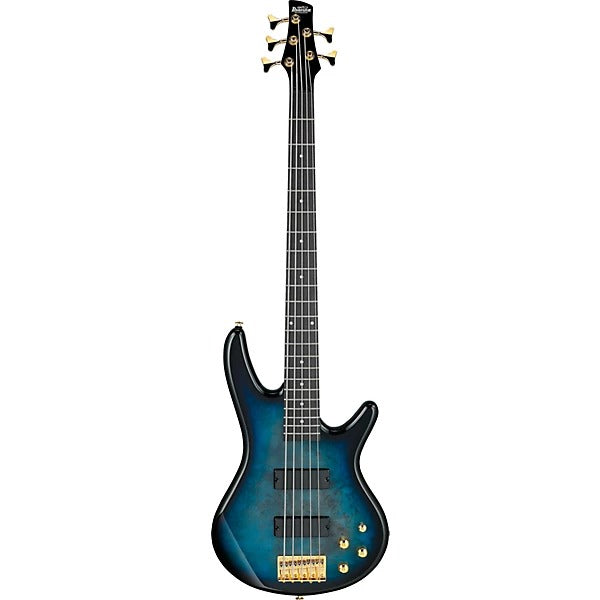 Ibanez Gio 5-String Electric Bass Guitar - Transparent Marine