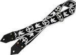 D'Andrea 2\" Ace 6 Vintage Reissue Guitar Strap - Peace & Dove Black 2