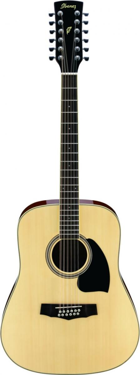 Ibanez PF1512NT 12-String Dreadnought Acoustic Guitar (Natural) 5