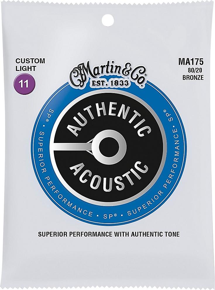 Martin MA175 80/20 Bronze Acoustic Strings (Custom Light)
