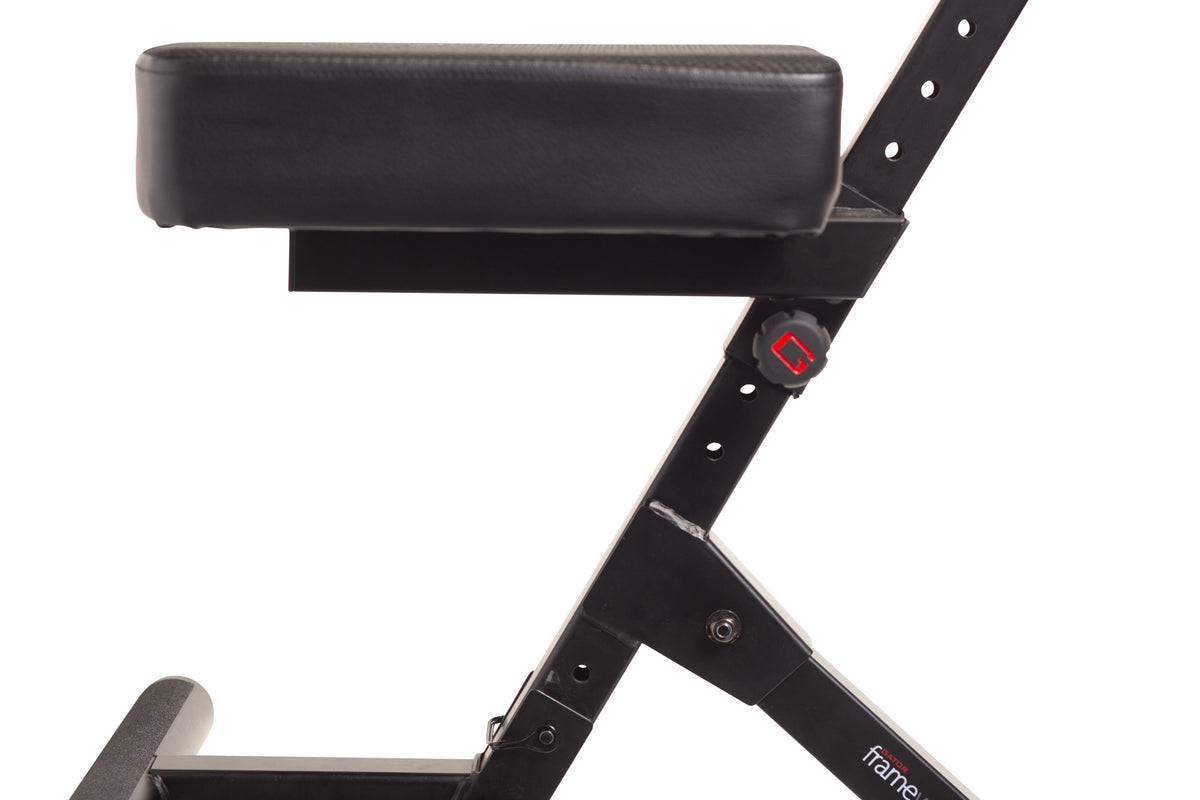 Frameworks GFW-GTR-SEATDLX Deluxe Guitar Seat w/ Adjustable Back Rest & Guitar Hanger 5