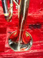 Used Jupiter Student Brass Bb Trumpet - With Hardshell Case and Mouthpiece 2